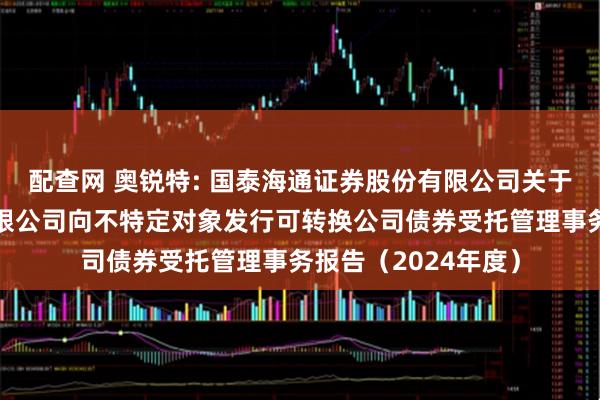 配查网 奥锐特: 国泰海通证券股份有限公司关于奥锐特药业股份有限公司向不特定对象发行可转换公司债券受托管理事务报告（2024年度）