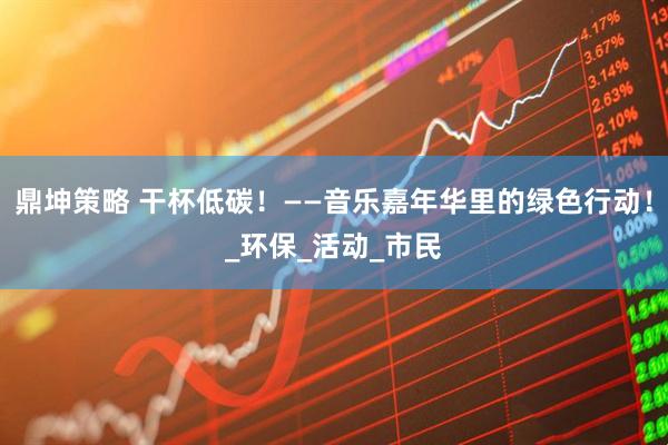 鼎坤策略 干杯低碳！——音乐嘉年华里的绿色行动！_环保_活动_市民