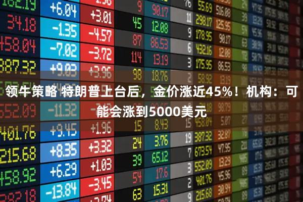 领牛策略 特朗普上台后，金价涨近45%！机构：可能会涨到5000美元